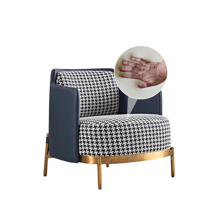 Chaise de baril à linge 29.52 "Chaise de large avec coussin pour le salon