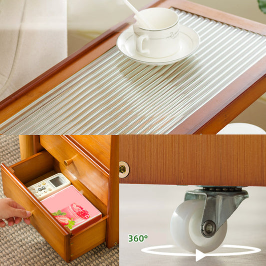 TABELLA RECTANGULARE TABELLA 27.6 "W X 11.8" D X 23.6 "H TABELLA LATURA MODERNISTA IN BEGNO