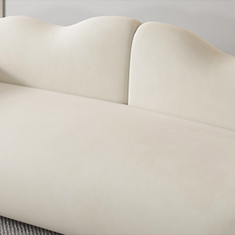 Scandinavische zitplaatsen witte kussens Rolled Arm woonkamer bank