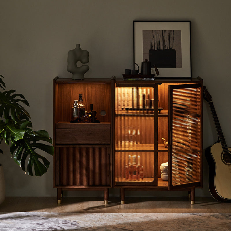 Mid-Century Accent Cabinet Bar Pulls Handle Design Storage Cabinet Clearhalo 'Cabinets & Chests' 'cabinets_chests' 'furn' 'furn_cabinets_chests' 'Furniture' 'Living Room Furniture' 6905403