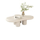 White Wood Coffee Table Free-Form Modern No Distressing Coffee Table Clearhalo 'Coffee & Accent Tables' 'Coffee Tables' 'coffee_tables' 'furn' 'furn_coffee_tables' 'Furniture' 'Living Room Furniture' 6905431