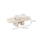White Wood Coffee Table Free-Form Modern No Distressing Coffee Table Clearhalo 'Coffee & Accent Tables' 'Coffee Tables' 'coffee_tables' 'furn' 'furn_coffee_tables' 'Furniture' 'Living Room Furniture' 6905437