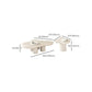 White Wood Coffee Table Free-Form Modern No Distressing Coffee Table Clearhalo 'Coffee & Accent Tables' 'Coffee Tables' 'coffee_tables' 'furn' 'furn_coffee_tables' 'Furniture' 'Living Room Furniture' 6905441