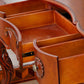 Traditional Solid Wood Brown Bedroom Mirror With Drawer Makeup Vanity Set