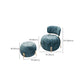 Blue Armless Lounge Chair Armless Fixed Back Bedroom Ottoman Set Clearhalo 'Accent Chairs' 'accent_chairs' 'Chairs & Seating' 'furn' 'furn_accent_chairs' 'Furniture' 'Living Room Furniture' 6905481