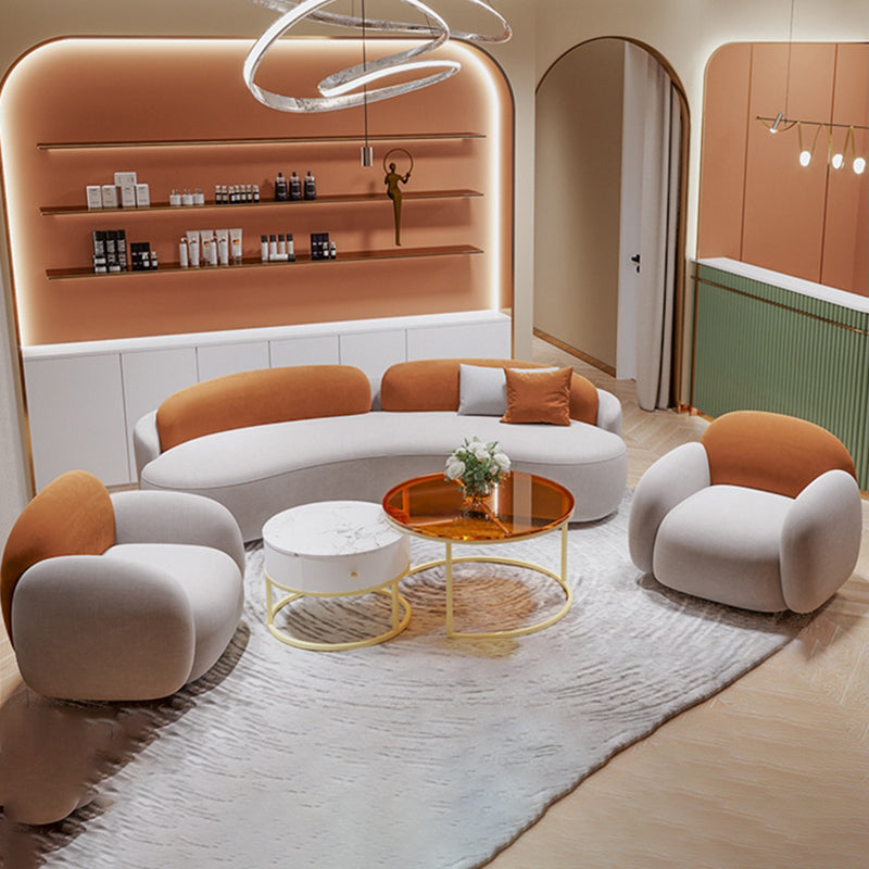 リビングルーム用のタイトなシートフェイクレザーデッキー防水斜めの斜め腕ソファ