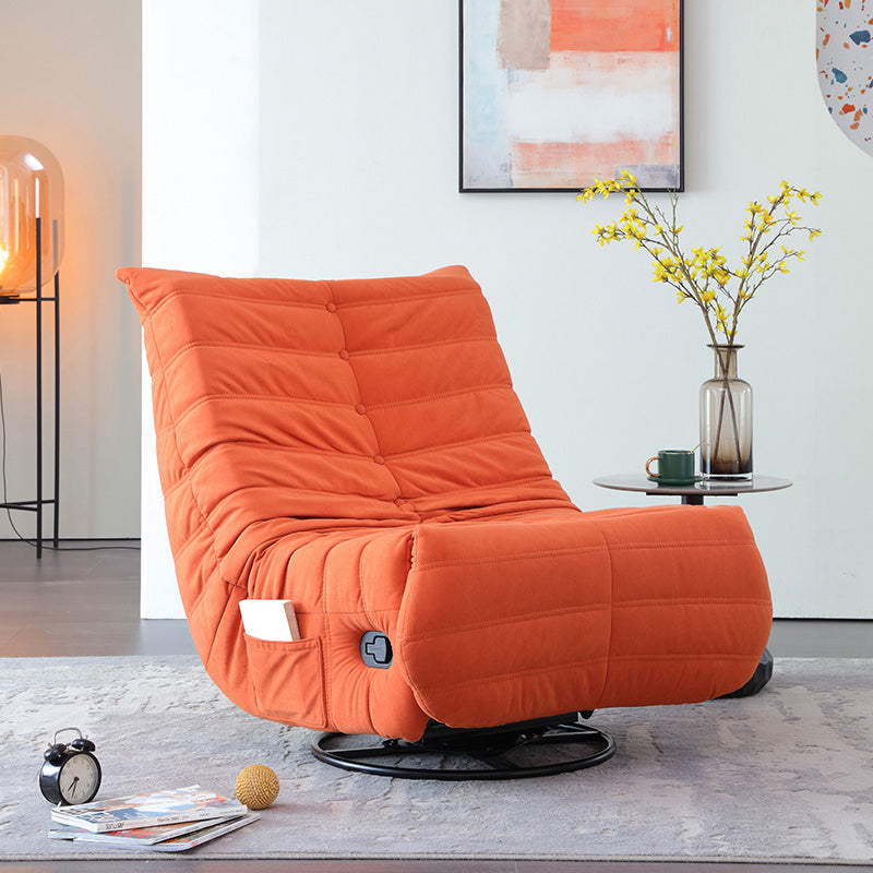 Manual-Push Botton Recliner Traditional Fabric Pushback Recliner