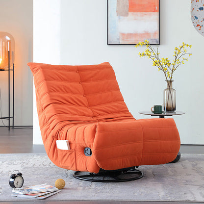 Manual-Push Botton Recliner Traditional Fabric Pushback Recliner