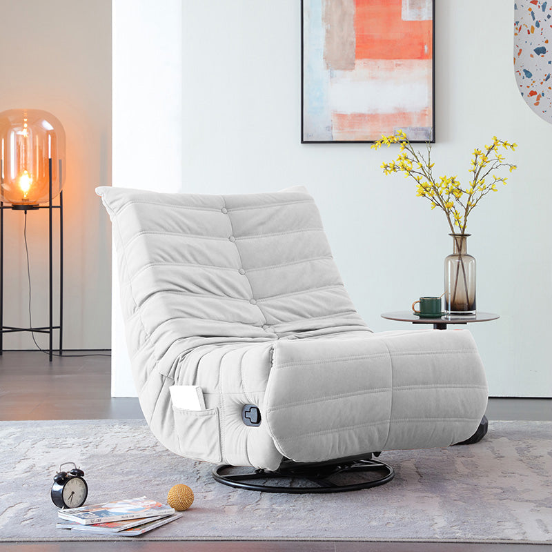 Manual-Push Botton Recliner Traditional Fabric Pushback Recliner