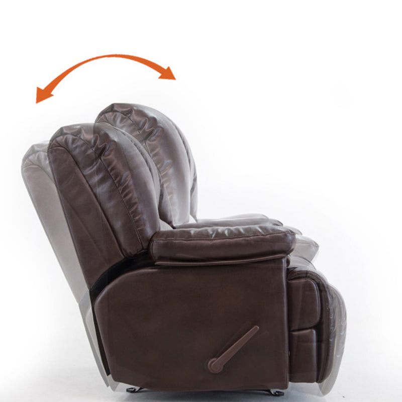 Contemporary Cotton Reclining Chair Solid Color Chair with Independent Foot Clearhalo 'Chairs & Seating' 'furn' 'furn_recliners' 'Furniture' 'Living Room Furniture' 'Recliners' 6905541