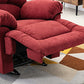Contemporary Cotton Reclining Chair Solid Color Chair with Independent Foot Clearhalo 'Chairs & Seating' 'furn' 'furn_recliners' 'Furniture' 'Living Room Furniture' 'Recliners' 6905545