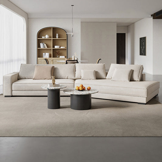 Hedendaagse glamour schuine armbank met kussens echte lederen bank in grijs