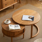 Table basse contemporaine Table basse ronde en bois massif