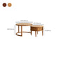 Table basse contemporaine Table basse ronde en bois massif