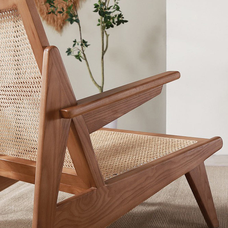 Industrial Accent Armchair Solid Wood Frame No Distressing Living Room Arm Chair Clearhalo 'Accent Chairs' 'accent_chairs' 'Chairs & Seating' 'furn' 'furn_accent_chairs' 'Furniture' 'Living Room Furniture' 6905637