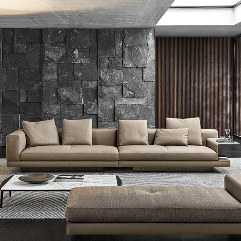 Asiento de sala de estar de brazo cuadrado escandinavo-gris lóble