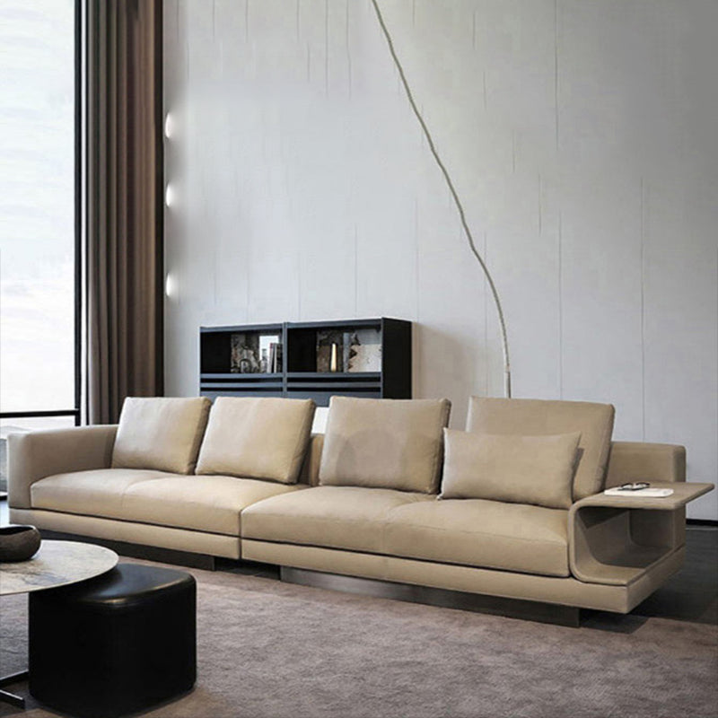 Asiento de sala de estar de brazo cuadrado escandinavo-gris lóble