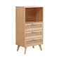 Wicker Rattan Accent Cabinet Bar Pulls Handle Design Storage Cabinet Clearhalo 'Cabinets & Chests' 'cabinets_chests' 'furn' 'furn_cabinets_chests' 'Furniture' 'Living Room Furniture' 6905691