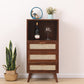Wicker Rattan Accent Cabinet Bar Pulls Handle Design Storage Cabinet Clearhalo 'Cabinets & Chests' 'cabinets_chests' 'furn' 'furn_cabinets_chests' 'Furniture' 'Living Room Furniture' 6905702
