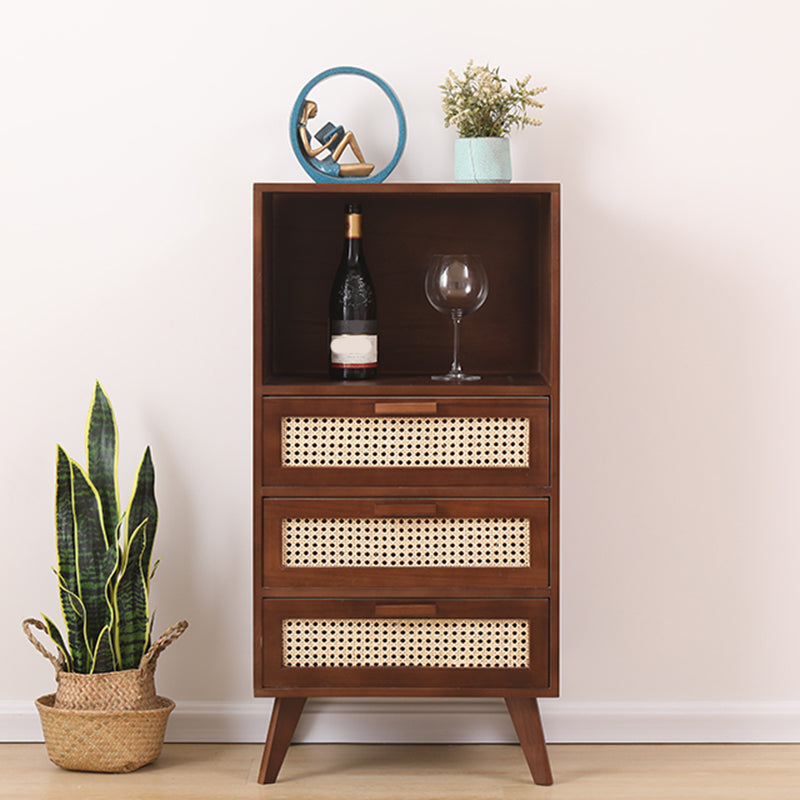 Wicker Rattan Accent Cabinet Bar Pulls Handle Design Storage Cabinet Clearhalo 'Cabinets & Chests' 'cabinets_chests' 'furn' 'furn_cabinets_chests' 'Furniture' 'Living Room Furniture' 6905702