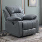 Solid Color Home Theater Recliner Bonded Leather Contemporary Chair for Home Clearhalo 'Chairs & Seating' 'furn' 'furn_recliners' 'Furniture' 'Living Room Furniture' 'Recliners' 6905705