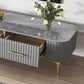 4 Legs Slate Rectangular Coffee Table Modern Single Coffee Table with Drawer Clearhalo 'Coffee & Accent Tables' 'Coffee Tables' 'coffee_tables' 'furn' 'furn_coffee_tables' 'Furniture' 'Living Room Furniture' 6905797