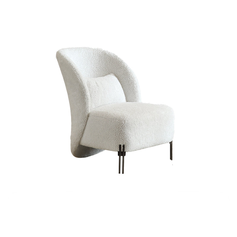 Sedia a sdraio senza braccio a bracciolo solido cuscino da letto posteriore sedia