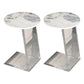 Gorgeous Style Sofa Side Accent Table Round Shape with Acrylic Base for Home
