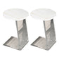 Gorgeous Style Sofa Side Accent Table Round Shape with Acrylic Base for Home