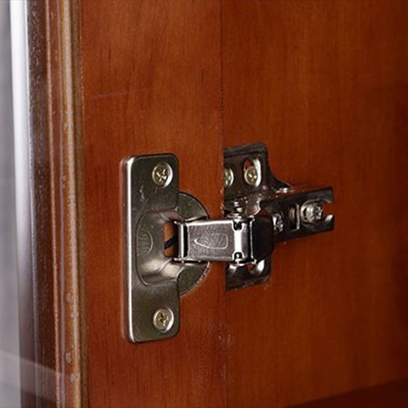 Contemporary Glass Paned Cabinet in Rubberwood 1/2-Door Solid Wood Storage Cabinet Clearhalo 'Cabinets & Chests' 'cabinets_chests' 'furn' 'furn_cabinets_chests' 'Furniture' 'Living Room Furniture' 6905871