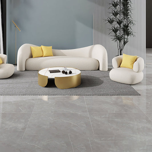 Beige and Dark Gray Sofa Tuxedo Arm Seating with Pillows for Apartment