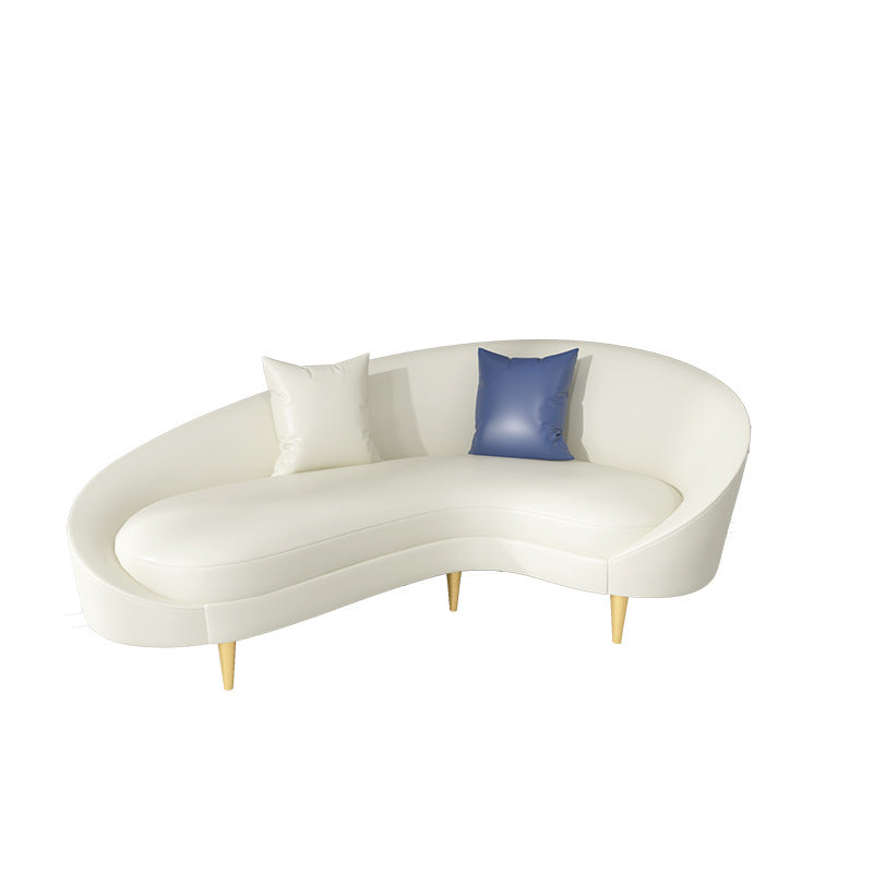 ソリッドカラーコンテンポラリーソファタイトシートフォームスロープアームセッティー