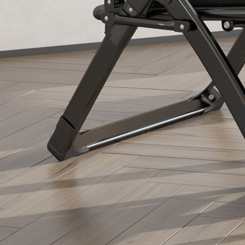 Sedia reclinabile in metallo con braccio sedia pieghevole contemporanea per camera da letto