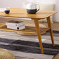 4 Beine 1 Couchtisch Moderner Couchtisch aus Holz mit Ablage