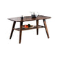 4 Beine 1 Couchtisch Moderner Couchtisch aus Holz mit Ablage