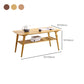 4 Beine 1 Couchtisch Moderner Couchtisch aus Holz mit Ablage