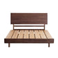 Mid-Century Modern Standard Bed Headboard Bed Frame with Legs