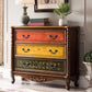 Industrial Chest with Drawers and Cabriole Legs in Distressed Wood Brown 3 Clearhalo 'Cabinets & Chests' 'cabinets_chests' 'furn' 'furn_cabinets_chests' 'Furniture' 'Living Room Furniture' 6906037