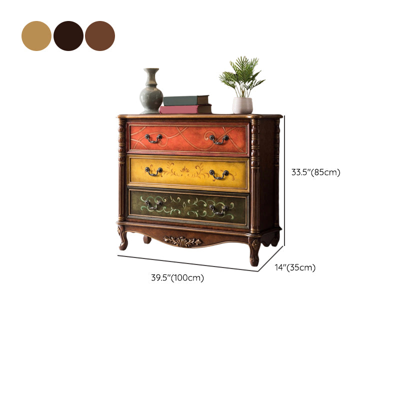 Industrial Chest with Drawers and Cabriole Legs in Distressed Wood Clearhalo 'Cabinets & Chests' 'cabinets_chests' 'furn' 'furn_cabinets_chests' 'Furniture' 'Living Room Furniture' 6906038