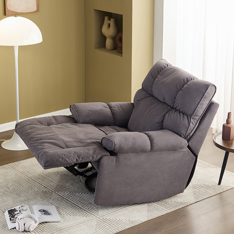 Traditional Fabric Reclining Chair Manual Rocking Recliner with Independent Foot Clearhalo 'Chairs & Seating' 'furn' 'furn_recliners' 'Furniture' 'Living Room Furniture' 'Recliners' 6906043