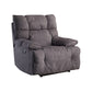 Traditional Fabric Reclining Chair Manual Rocking Recliner with Independent Foot Gray Standard (No Motion) Clearhalo 'Chairs & Seating' 'furn' 'furn_recliners' 'Furniture' 'Living Room Furniture' 'Recliners' 6906051