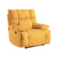 Traditional Fabric Reclining Chair Manual Rocking Recliner with Independent Foot Yellow Standard (No Motion) Clearhalo 'Chairs & Seating' 'furn' 'furn_recliners' 'Furniture' 'Living Room Furniture' 'Recliners' 6906055