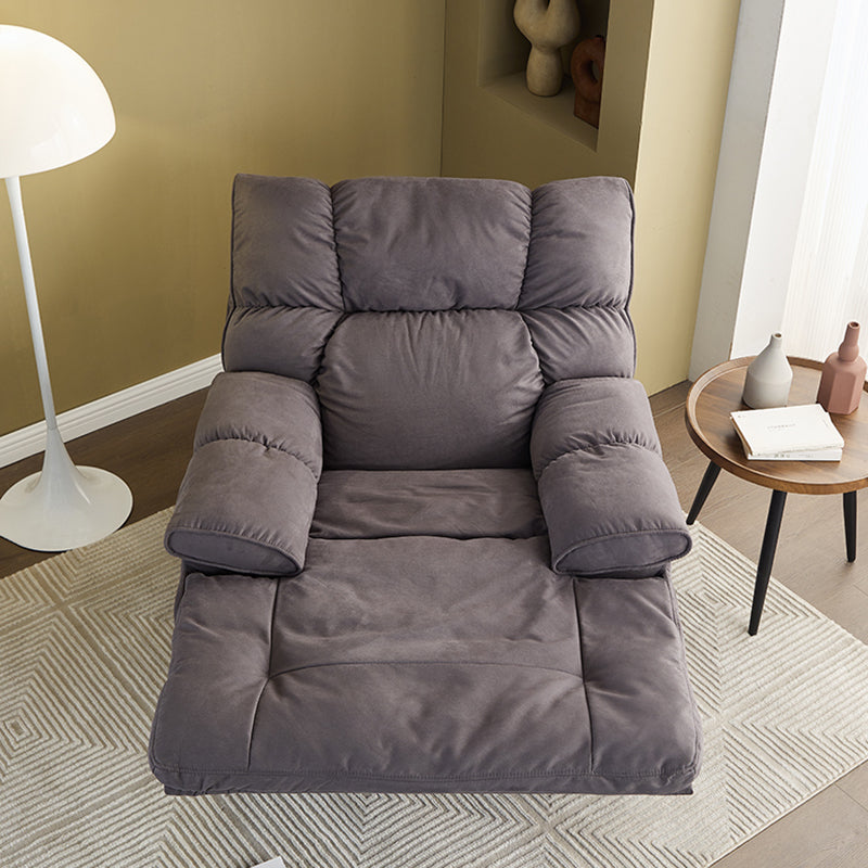 Traditional Fabric Reclining Chair Manual Rocking Recliner with Independent Foot Clearhalo 'Chairs & Seating' 'furn' 'furn_recliners' 'Furniture' 'Living Room Furniture' 'Recliners' 6906056