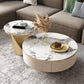 Pedestal Coffee Table Set Slate Round Coffee Table for Living Room Clearhalo 'Coffee & Accent Tables' 'Coffee Tables' 'coffee_tables' 'furn' 'furn_coffee_tables' 'Furniture' 'Living Room Furniture' 6906081