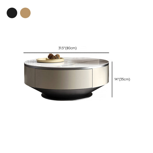 Mesa de café de pedestal mesa de café redonda para sala de estar