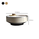 Tavolino da caffè piedistallo set tavolino rotondo per soggiorno