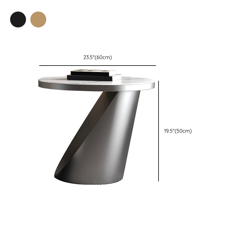 Pedestal Coffee Table Set Slate Round Coffee Table for Living Room Clearhalo 'Coffee & Accent Tables' 'Coffee Tables' 'coffee_tables' 'furn' 'furn_coffee_tables' 'Furniture' 'Living Room Furniture' 6906096