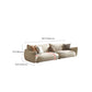 Modern Fabric Sectional with Bolster Pillows 31.5" Tall White L-shape Sectional Clearhalo 'furn' 'furn_sectionals' 'Furniture' 'Living Room Furniture' 'Sectionals' 6906119