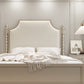Frans land vast hout standaard bed hoofdeinde bedframe met benen