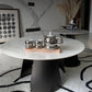 Table basse ronde en ardoise sans ensemble de tables basses gigognes modernes et pénibles